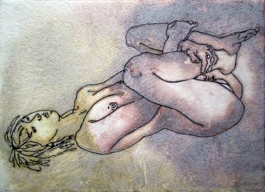 Print of Nude Mixed Media by Martin White