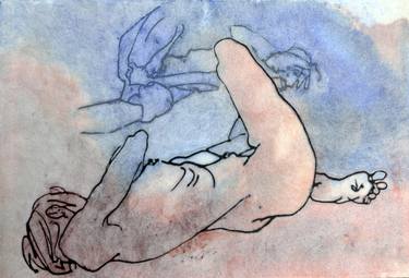 Print of Realism Nude Mixed Media by Martin White