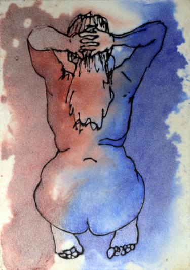 Print of Nude Mixed Media by Martin White
