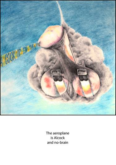 Print of Figurative Aeroplane Mixed Media by Martin White