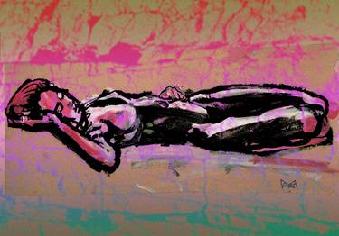 Print of Figurative Nude Mixed Media by Martin White