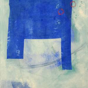 Blue Form on Varied Ground III