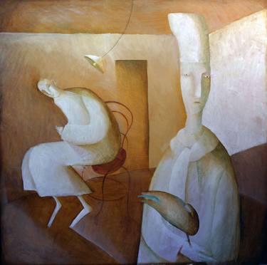 Original Conceptual People Paintings by Yevgenia Nayberg