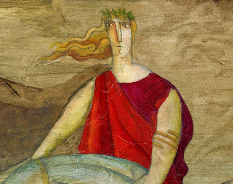 Original Figurative Classical mythology Painting by Yevgenia Nayberg