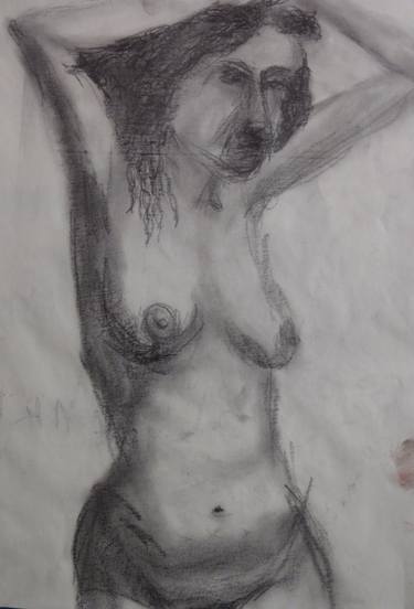 Original Expressionism Nude Drawings by Mark J Ringenary