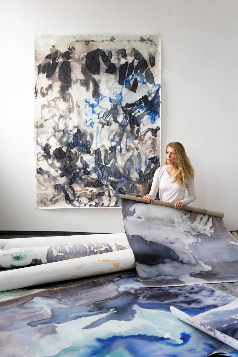 Original Abstract Expressionism Abstract Painting by Aleksandra Batura