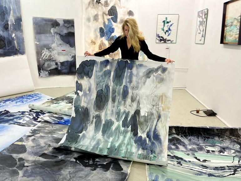 Original Abstract Expressionism Abstract Painting by Aleksandra Batura