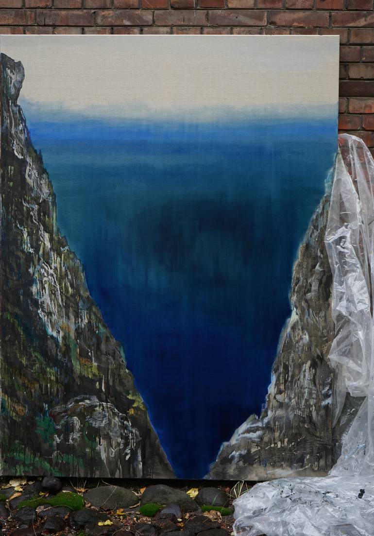 Original Abstract Landscape Painting by Aleksandra Batura