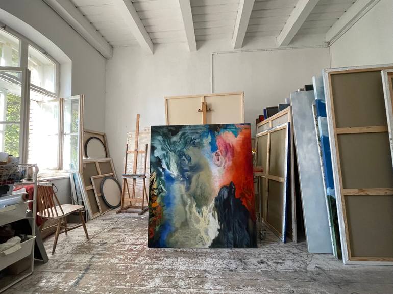 Original Abstract Expressionism Abstract Painting by Aleksandra Batura