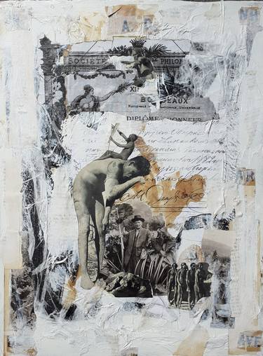 Original Abstract Collage by Jimmy Zalkauskas