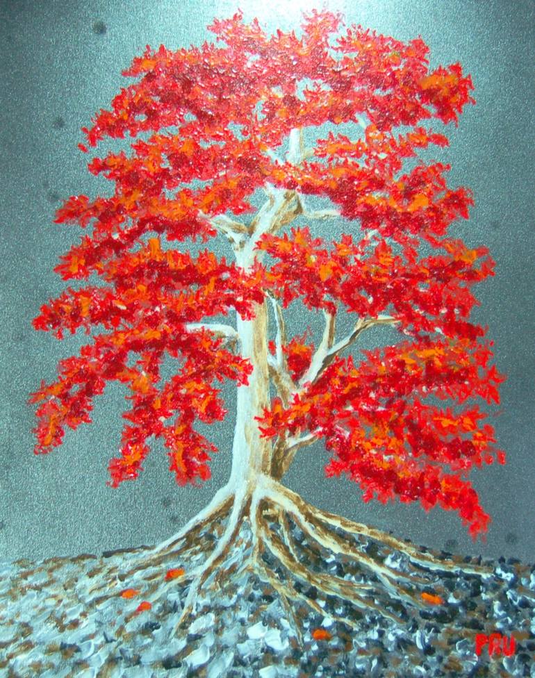 Bonsai Japanese Maple Painting By Ron Pruett Saatchi Art