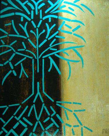 Original Modern Tree Painting by ron pruett