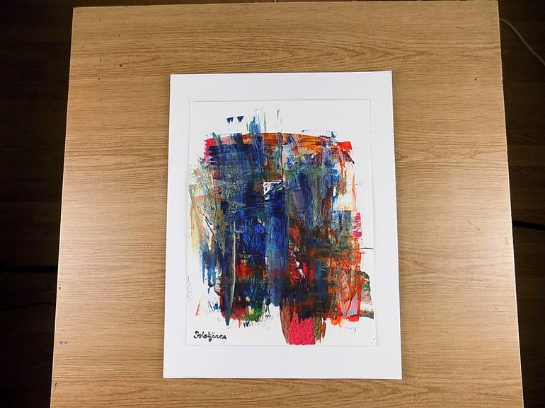 Original Abstract Expressionism Abstract Painting by Richard Solstjärna