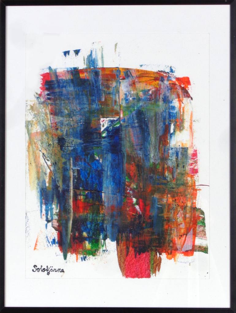 Original Abstract Expressionism Abstract Painting by Richard Solstjärna