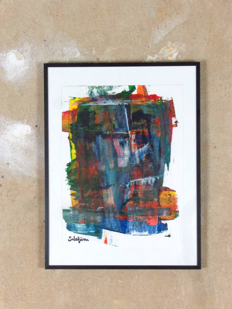 Original Abstract Expressionism Abstract Painting by Richard Solstjärna