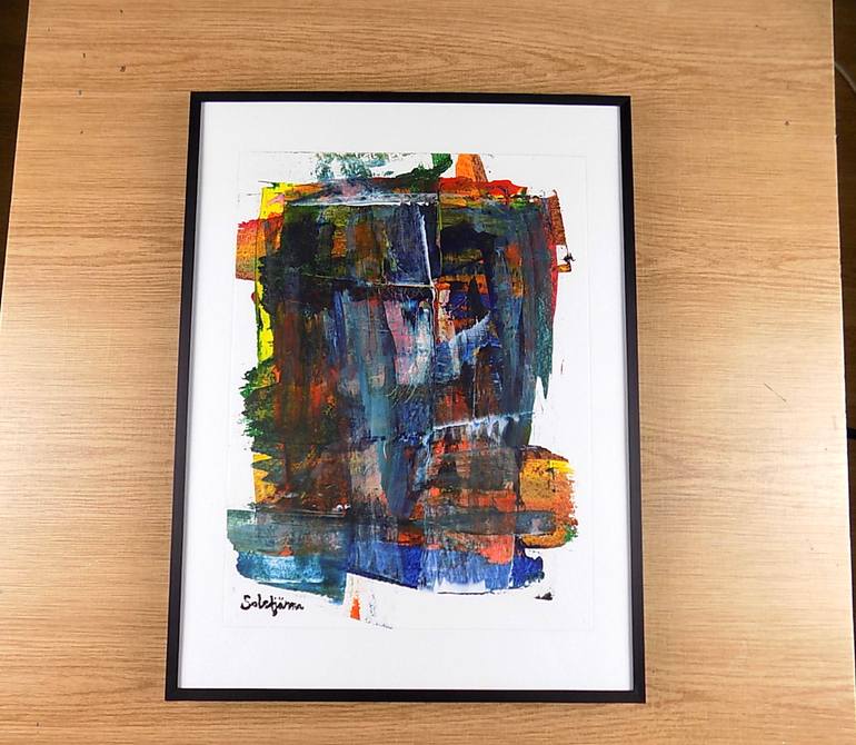 Original Abstract Expressionism Abstract Painting by Richard Solstjärna
