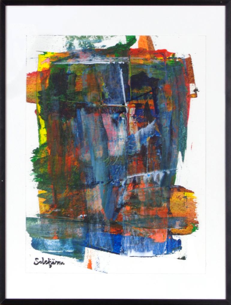 Original Abstract Expressionism Abstract Painting by Richard Solstjärna
