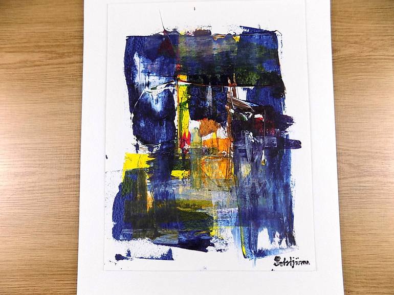 Original Abstract Expressionism Abstract Painting by Richard Solstjärna