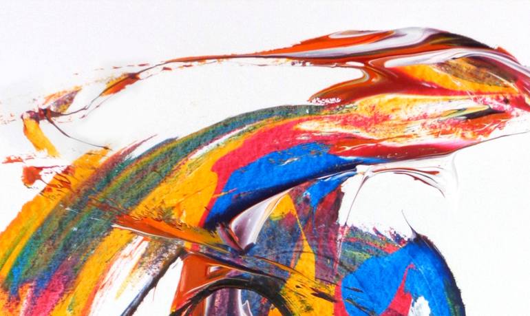 Original Abstract Expressionism Abstract Painting by Richard Solstjärna