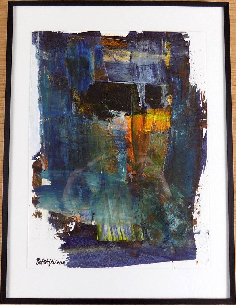 Original Abstract Expressionism Abstract Painting by Richard Solstjärna