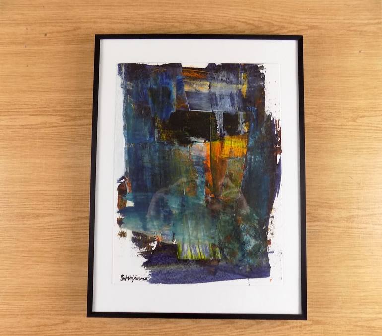 Original Abstract Expressionism Abstract Painting by Richard Solstjärna