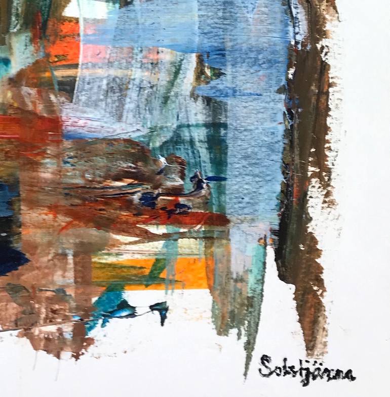 Original Abstract Expressionism Abstract Painting by Richard Solstjärna