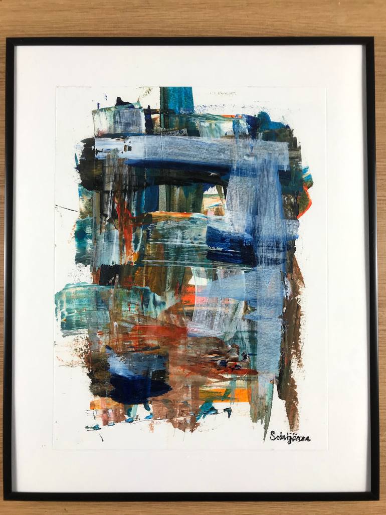 Original Abstract Expressionism Abstract Painting by Richard Solstjärna