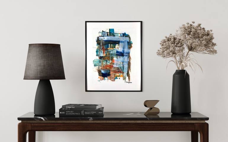 Original Abstract Expressionism Abstract Painting by Richard Solstjärna