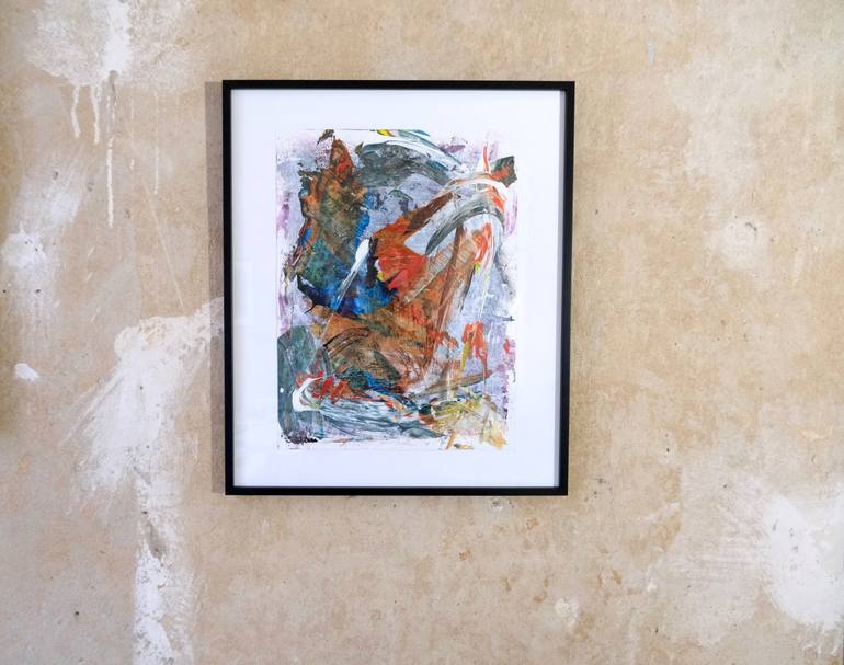 Original Abstract Expressionism Abstract Painting by Richard Solstjärna