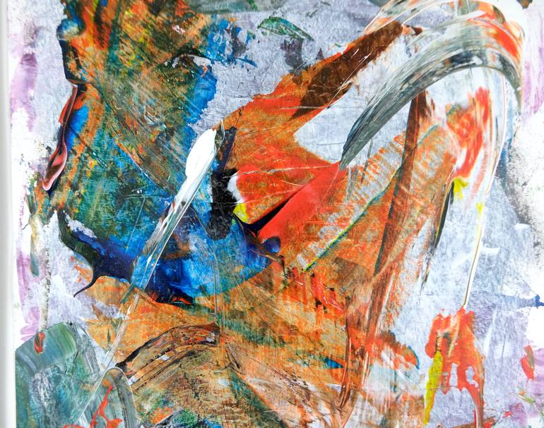Original Abstract Expressionism Abstract Painting by Richard Solstjärna