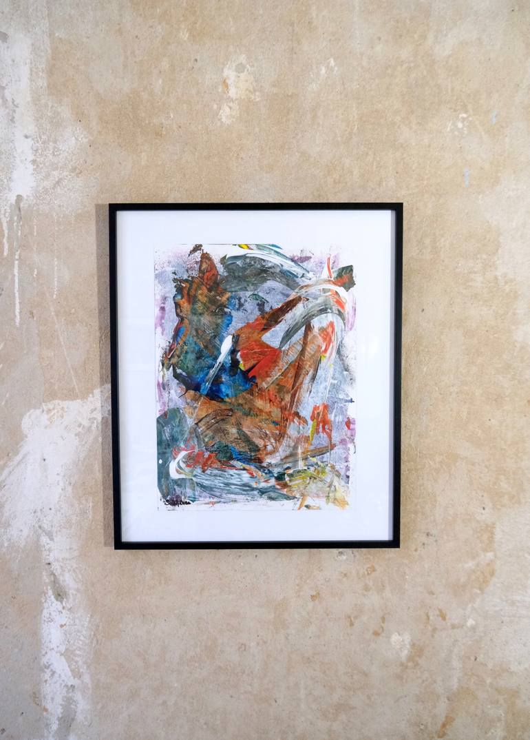 Original Abstract Expressionism Abstract Painting by Richard Solstjärna