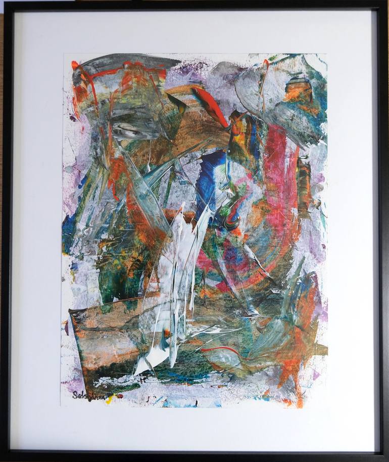 Original Abstract Expressionism Abstract Painting by Richard Solstjärna