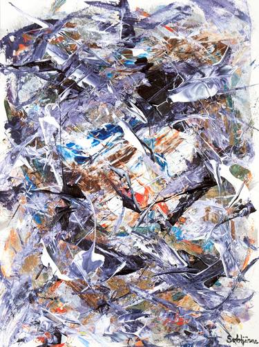 Original Abstract Expressionism Abstract Painting by Richard Solstjärna
