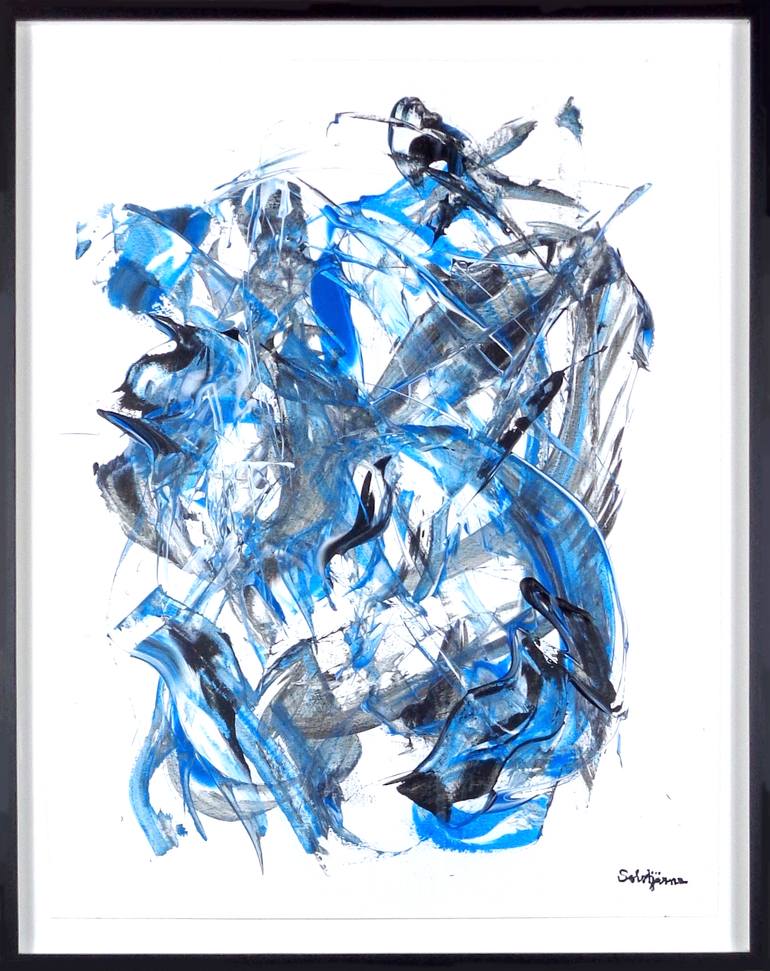 Original Abstract Expressionism Abstract Painting by Richard Solstjärna
