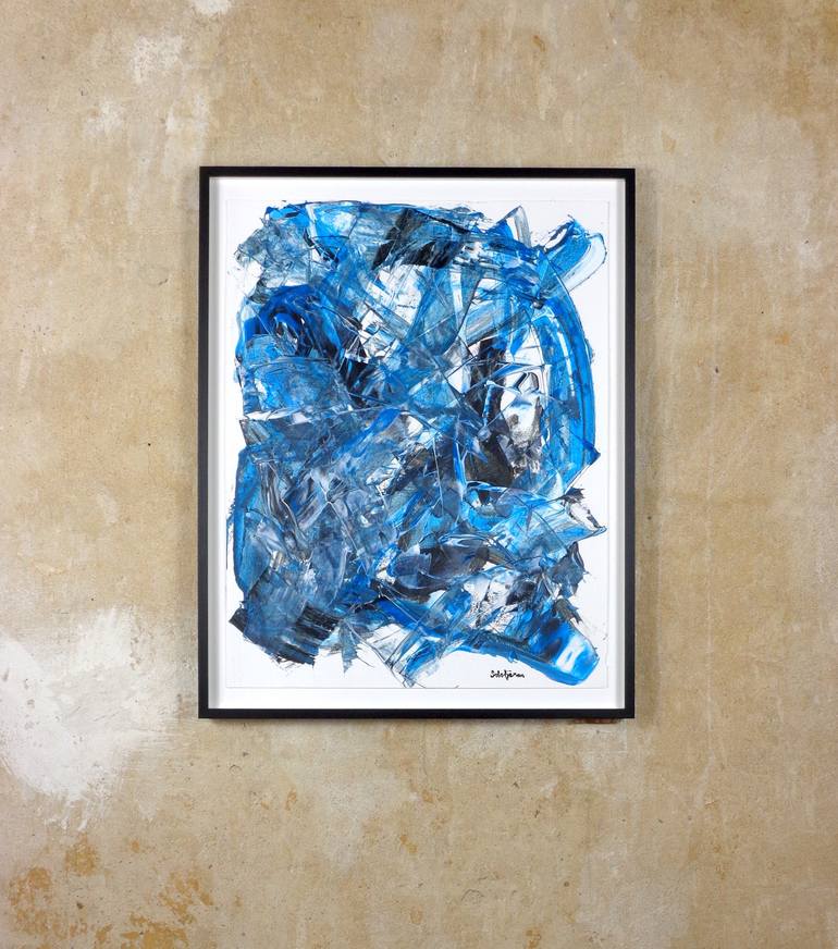 Original Abstract Expressionism Abstract Painting by Richard Solstjärna