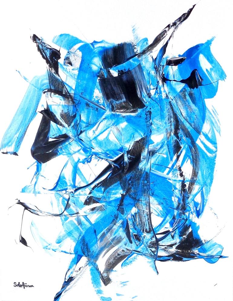 Original Abstract Expressionism Abstract Paintings by Richard Solstjärna