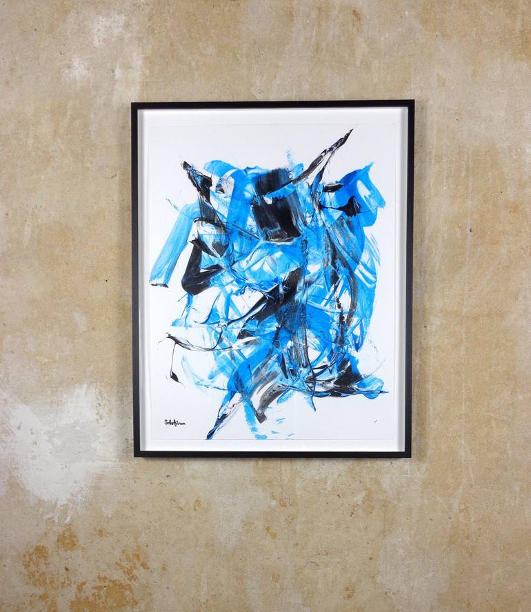 Original Abstract Expressionism Abstract Painting by Richard Solstjärna