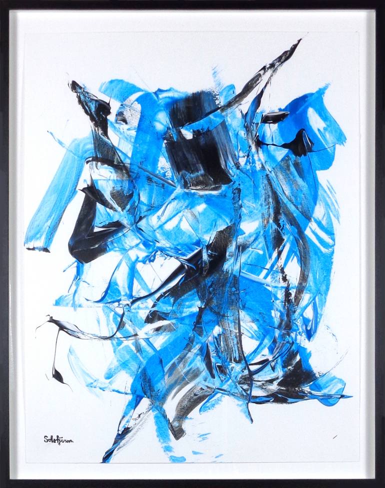 Original Abstract Expressionism Abstract Painting by Richard Solstjärna