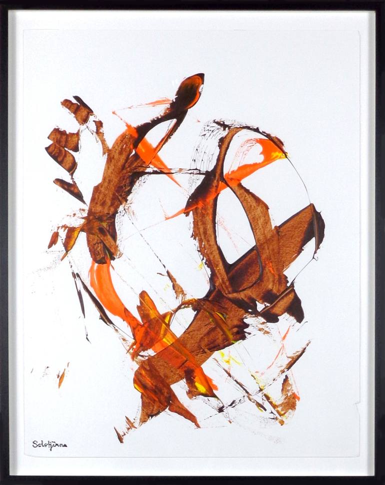 Original Fine Art Abstract Painting by Richard Solstjärna