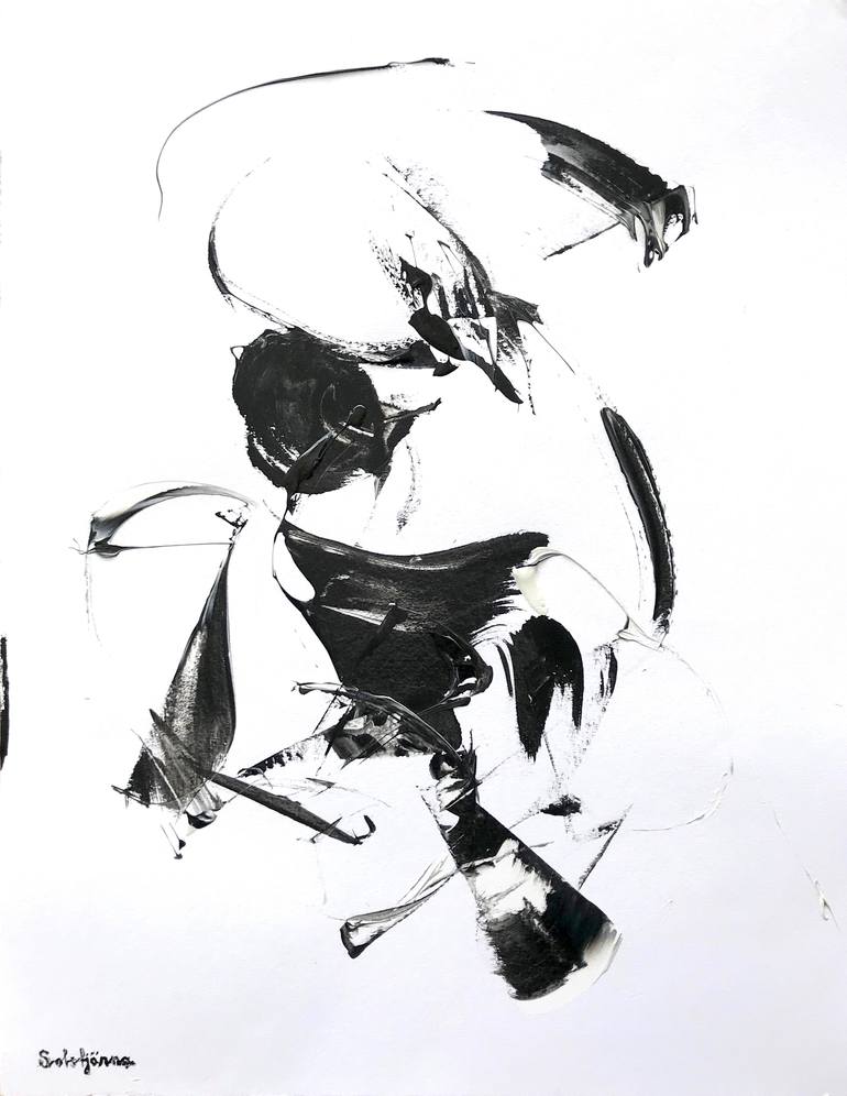 Original Abstract Expressionism Abstract Painting by Richard Solstjärna