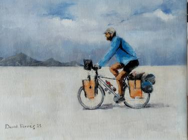 Original Figurative Bike Paintings by David Farrés Calvo