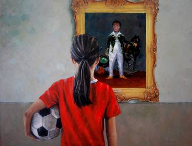 Saatchi Art Artist David  Farrés Calvo; Painting, “Admirando Goya 2021” #art