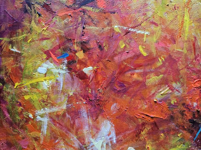 Original Abstract Expressionism Abstract Painting by Songmi Heart