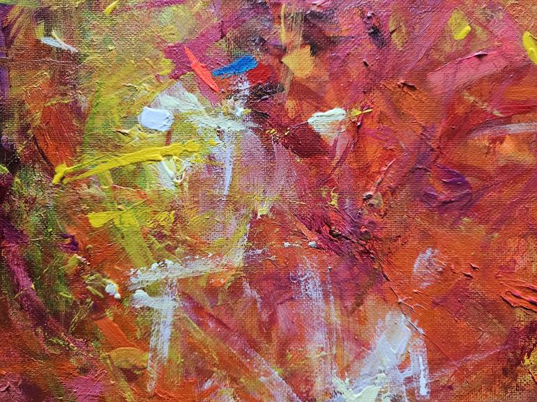 Original Abstract Expressionism Abstract Painting by Songmi Heart