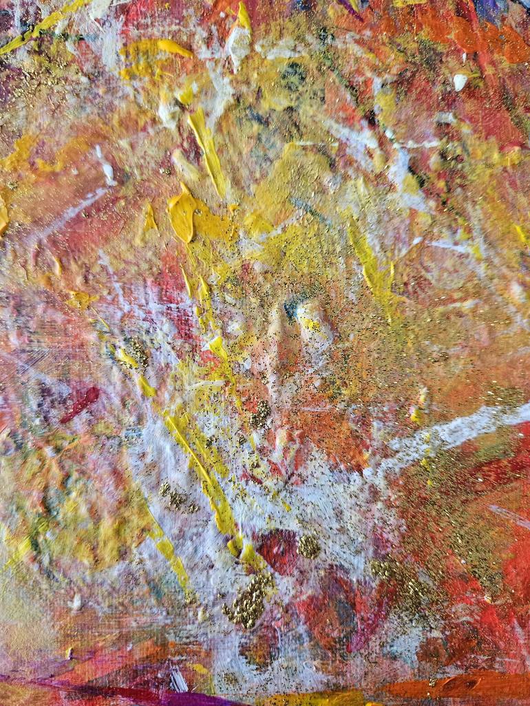 Original Abstract Expressionism Abstract Painting by Songmi Heart