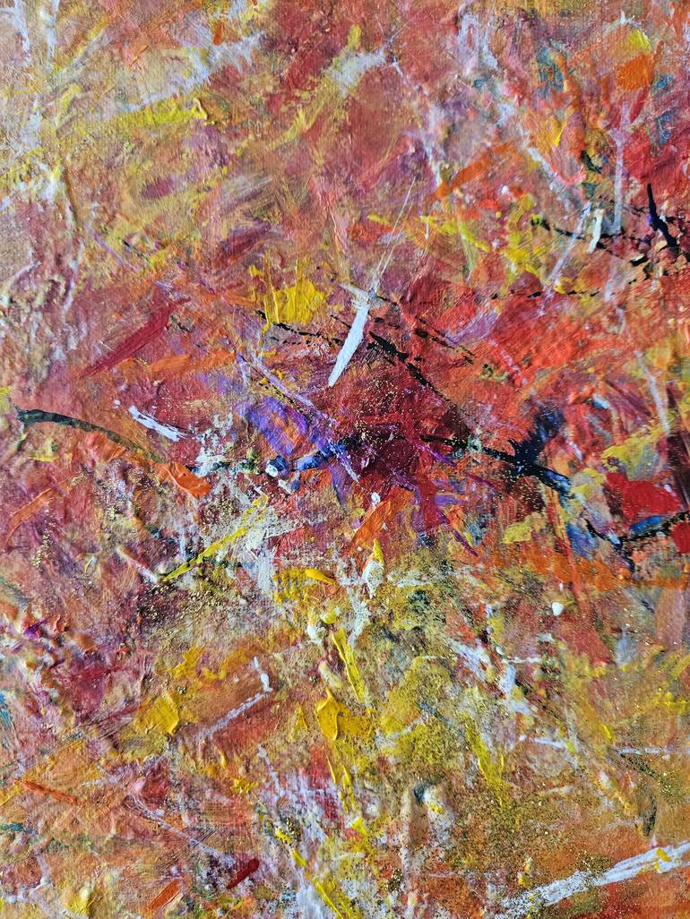 Original Abstract Expressionism Abstract Painting by Songmi Heart