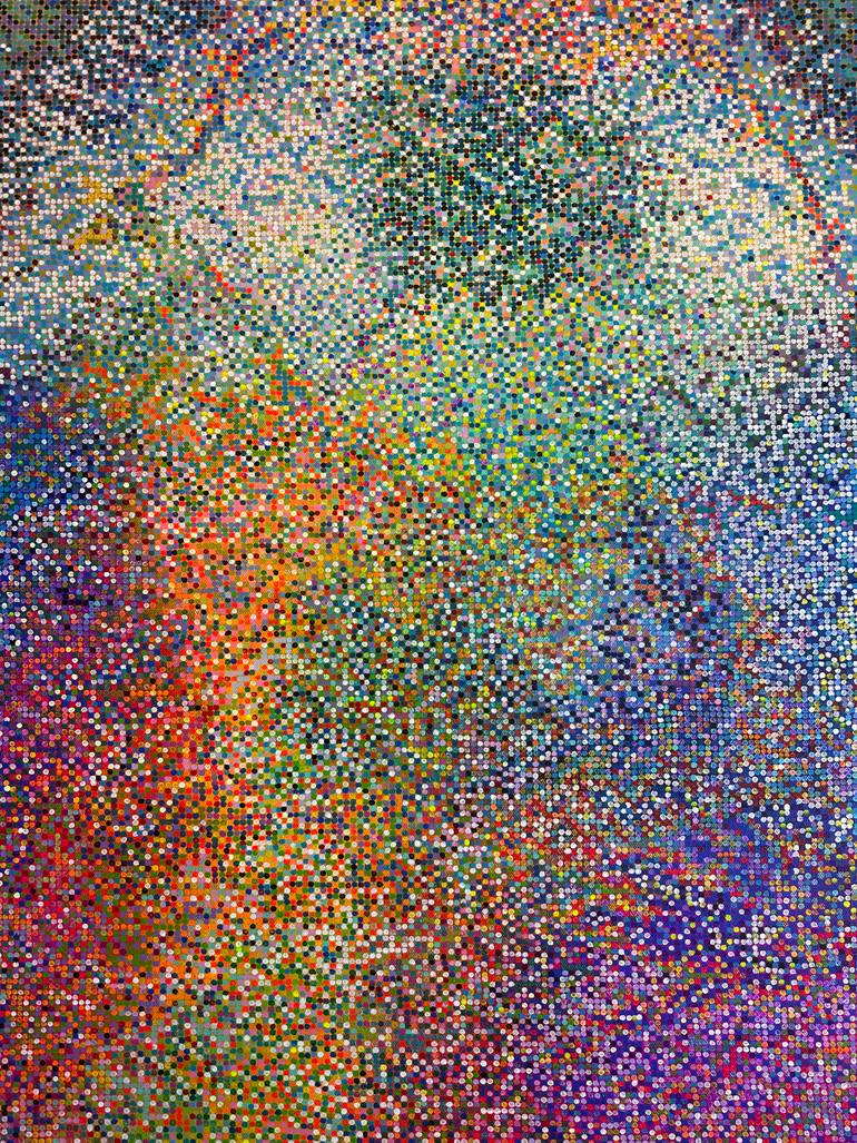 Original Abstract Expressionism Abstract Painting by Songmi Heart