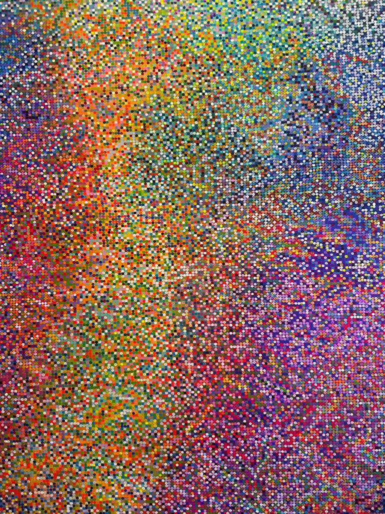 Original Abstract Expressionism Abstract Painting by Songmi Heart