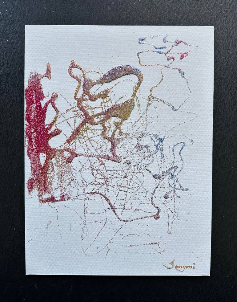 Original Expressionism Abstract Painting by Songmi Heart