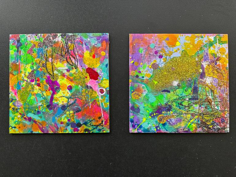 Original Contemporary Abstract Painting by Songmi Heart